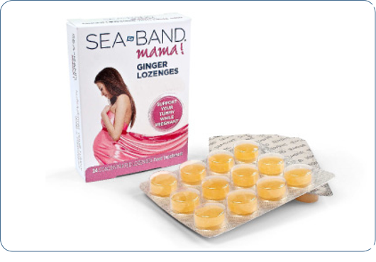 Sea-Band Mama range | Ginger Lozenges for nausea relief